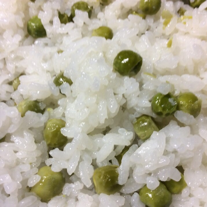 スナップえんどう豆ごはん